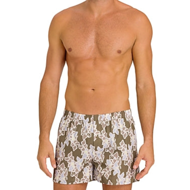 Hanro Fancy Woven Boxers Urban Print Men's Underwear Medium