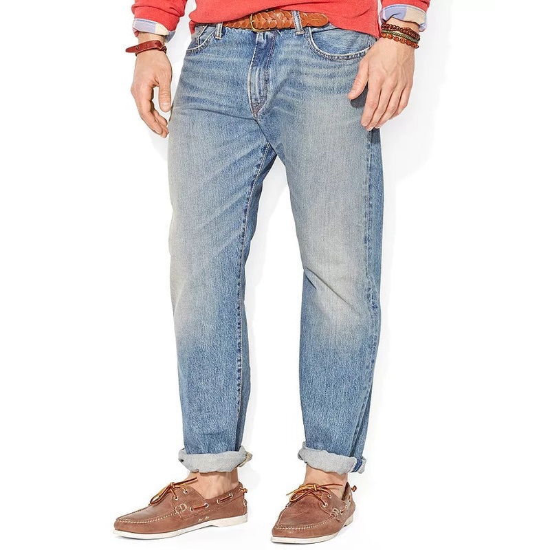 Polo Ralph Lauren Mens Hampton Straight Fit Jeans 32 x 30 Dayton Blue