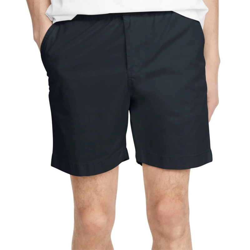Tommy Hilfiger Mens Regular-Fit Shorts Navy Blue XL 6" inseam