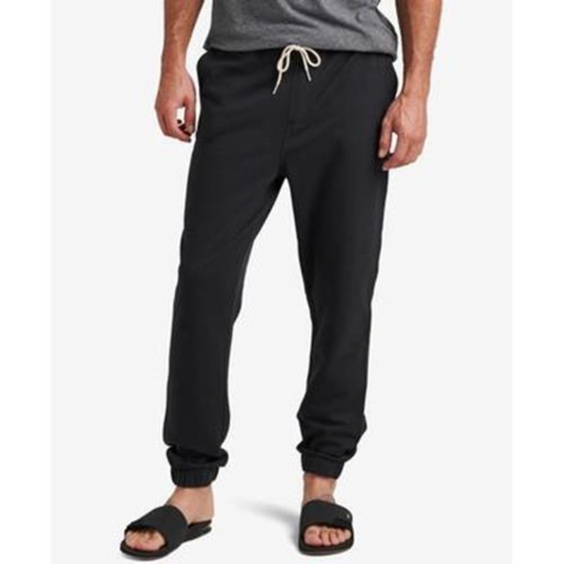 REEF Men's Thorp Fleece Joggers Pants Black Small