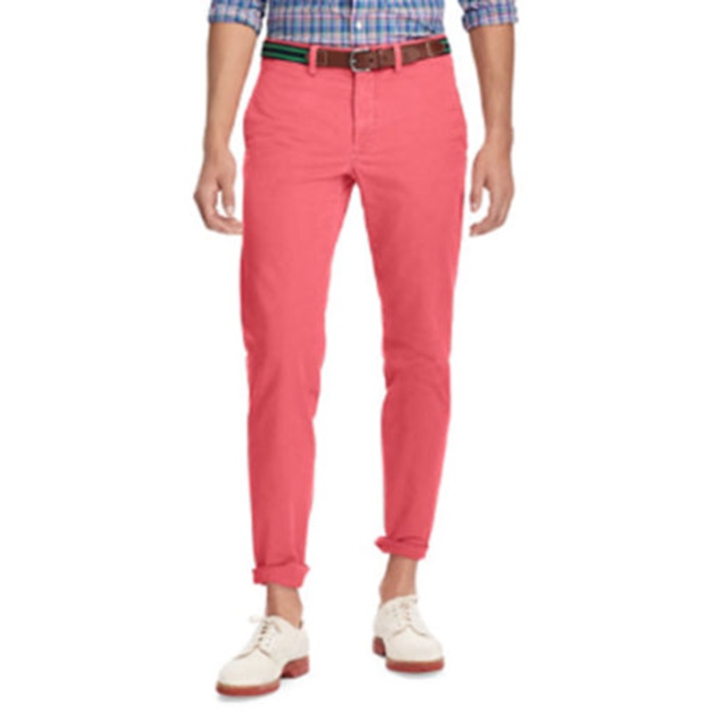 Polo Ralph Lauren Men's Straight Fit Stretch Chino Pants Nantucket Red 40 x 30