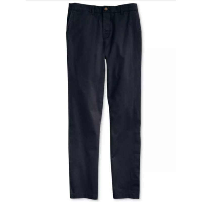 Tommy Hilfiger Adaptive Men's Straight Chino Pants 30 x 32 Navy Magnetic Zipper