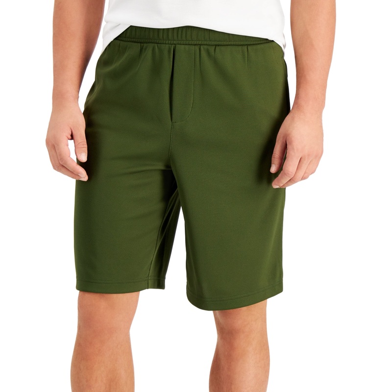 ID Ideology Men's Mesh Break Shorts Olive Green Large