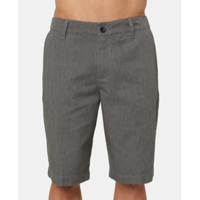 O'NEIL Men's Redwood Chino Shorts Asphalt Heather Grey 34"