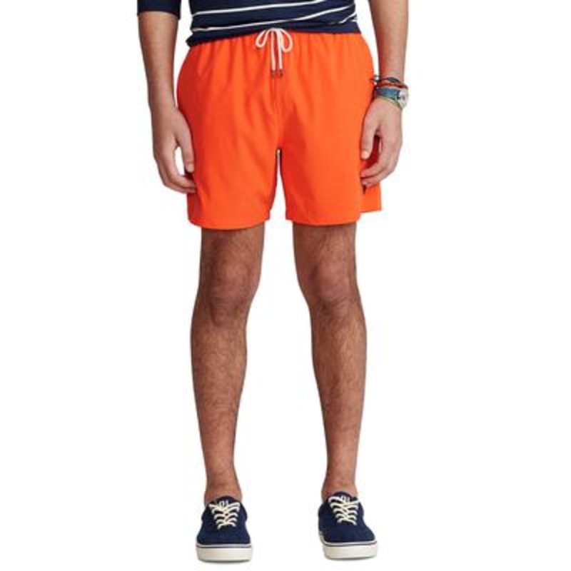 Polo Ralph Lauren Men's 5.75 Inch Traveler Classic Swim Trunk Sailing Orange XXL