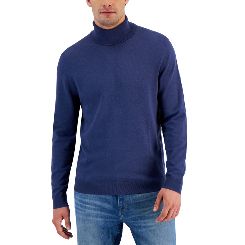 Tucker Mens Regular Fit Ribbed Trim Turtleneck Sweater XXL 2XL