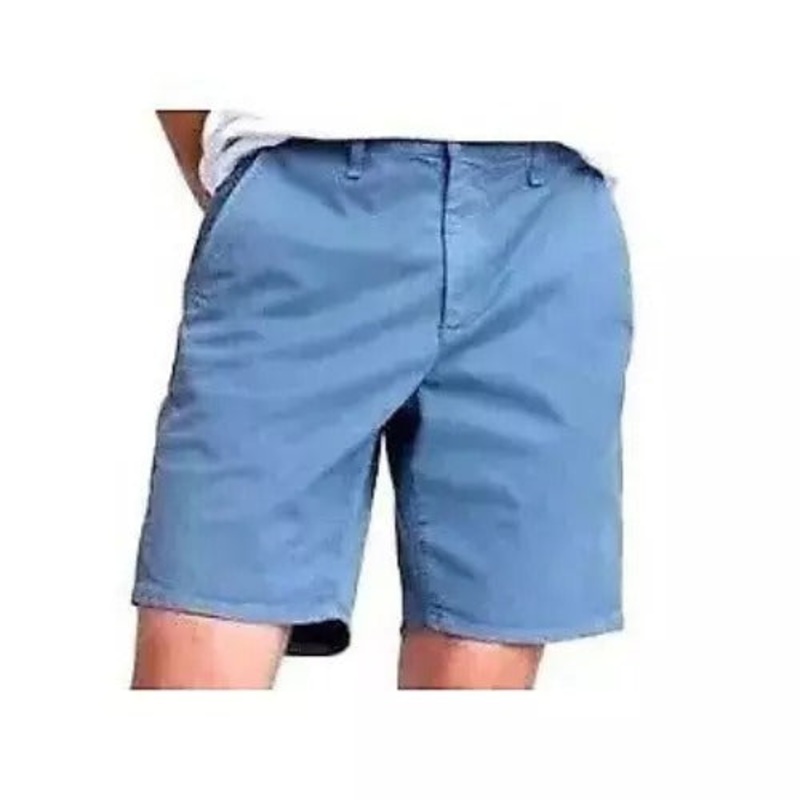 And Now This Men's Stretch Chino Shorts Size 38 Washed Blue