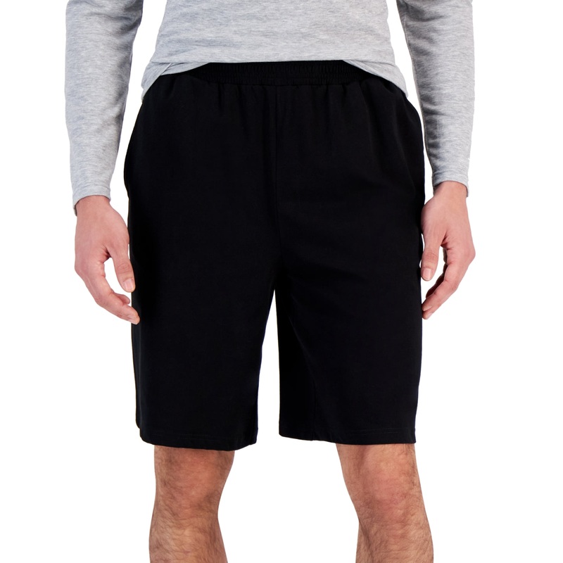 ID Ideology Men's Regular Fit Jersey Knit Shorts Black Medium