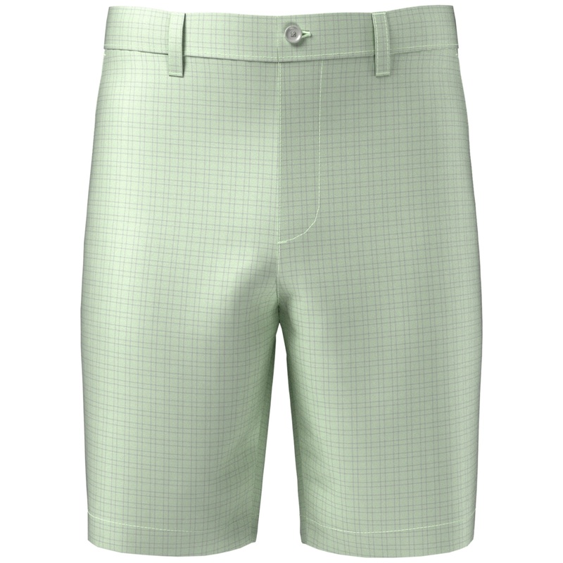 Pga Tour Men's Flat Front Mini Geo Print 9" Golf Shorts Patina Green 40"