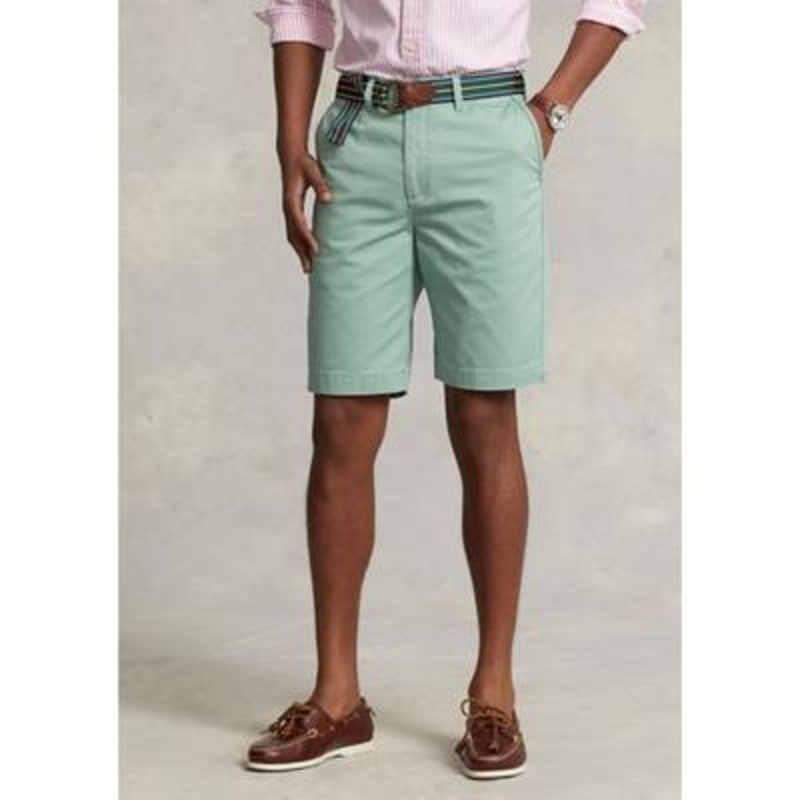Polo Ralph Lauren Men's 10 Inch Relaxed Fit Twill Shorts Faded Mint Green 30"