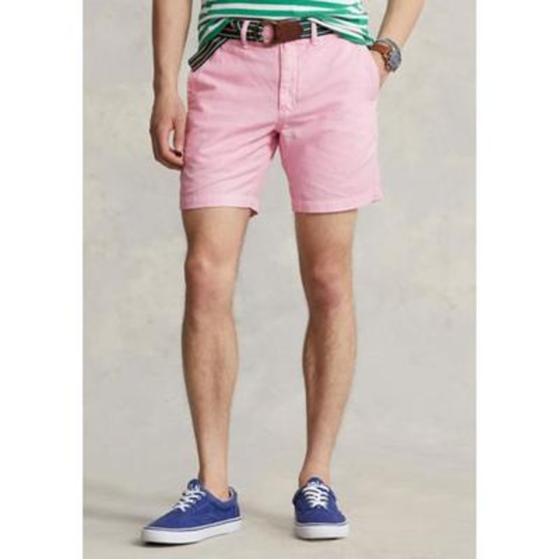 Polo Ralph Lauren Men's 8 Inch Straight Fit Shorts Carmel Pink 40"