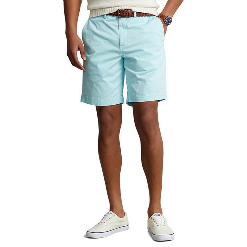 Polo Ralph Lauren Men's Stretch Classic Fit Shorts Aqua Blue 30