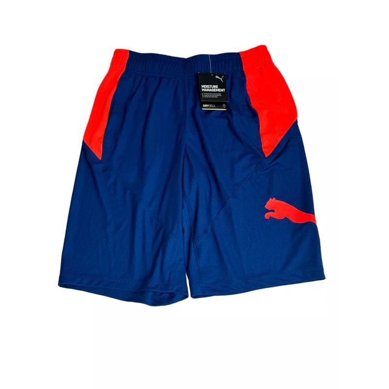 Puma Men's 10 Training Cat Shorts-XXL Blaze Blue / Coral
