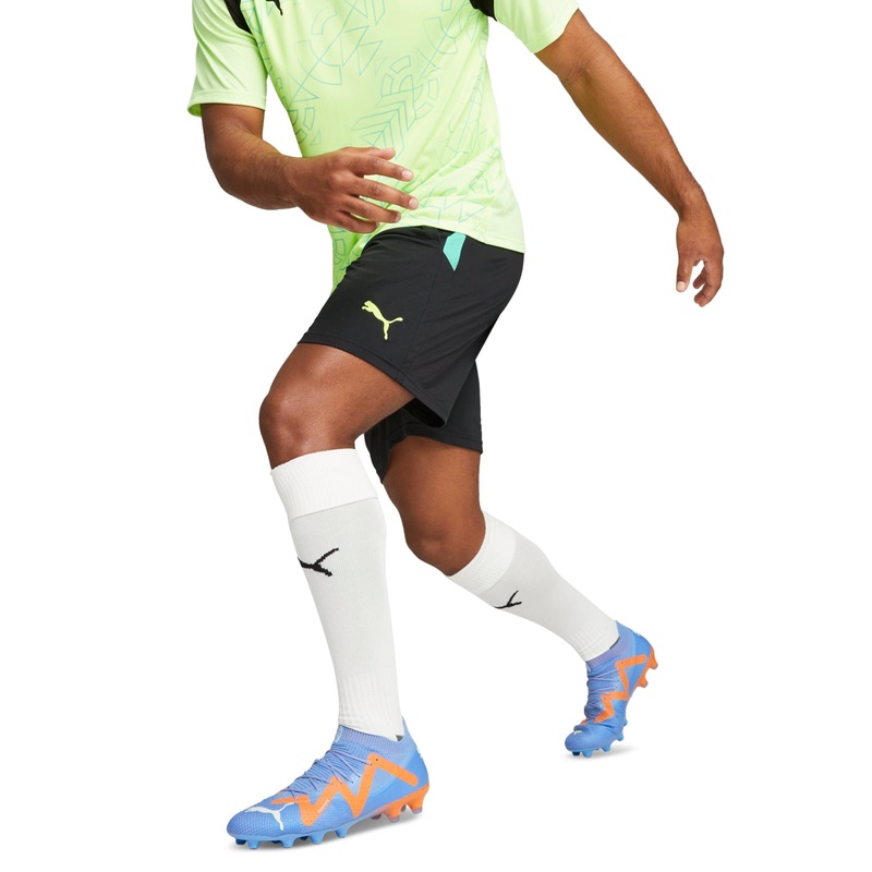 Puma Men's Team Liga Soccer Training Shorts  Black Yellow XL
