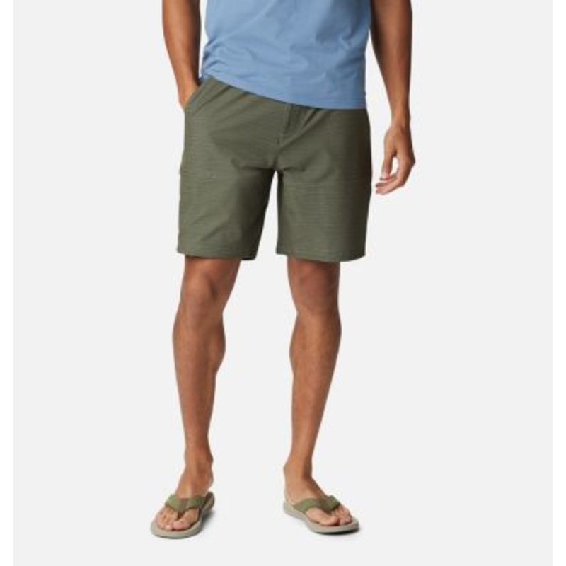Columbia Men's Twisted Creek Hybrid Shorts Stone Green Heather Large