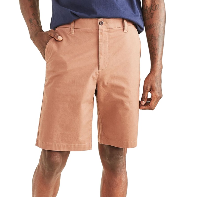 Dockers Mens Stretch MIDI Khaki Shorts Size 42 Brown