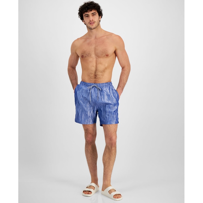 I.N.C. International Concepts Mens Volley Swim Shorts Blue Small