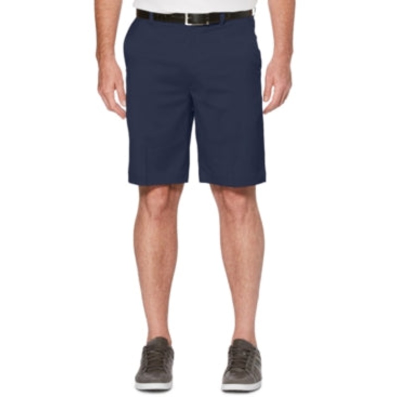 PGA TOUR Apparel Men's Flat Front Active Waistband Shorts 40 Navy Blue