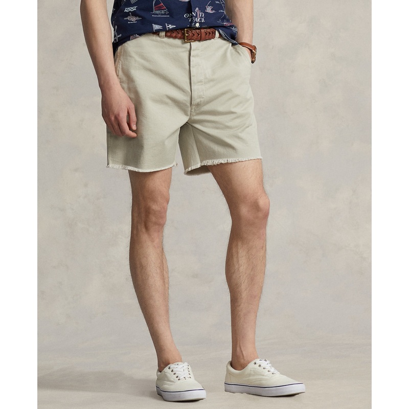 Polo Ralph Lauren Men's 6 Inch Burroughs Relaxed Fit Chino Shorts Khaki Beige 42