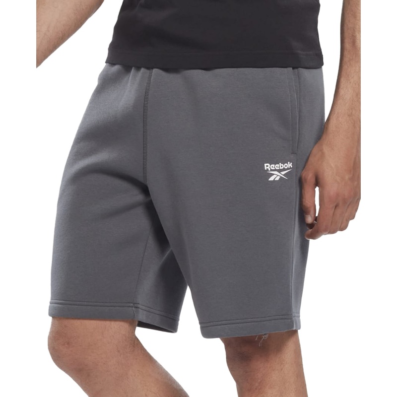 Reebok Identity Mens 9" Inseam Fitness Shorts Grey Small