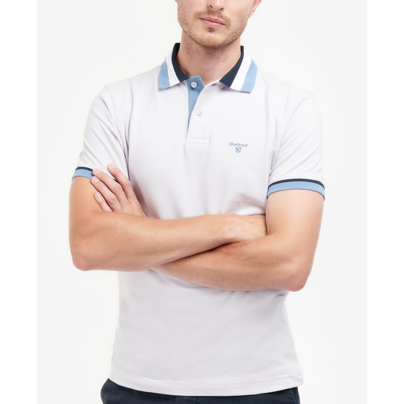 Barbour Men's Finkle Short Sleeve Polo Shirt Thistle Small