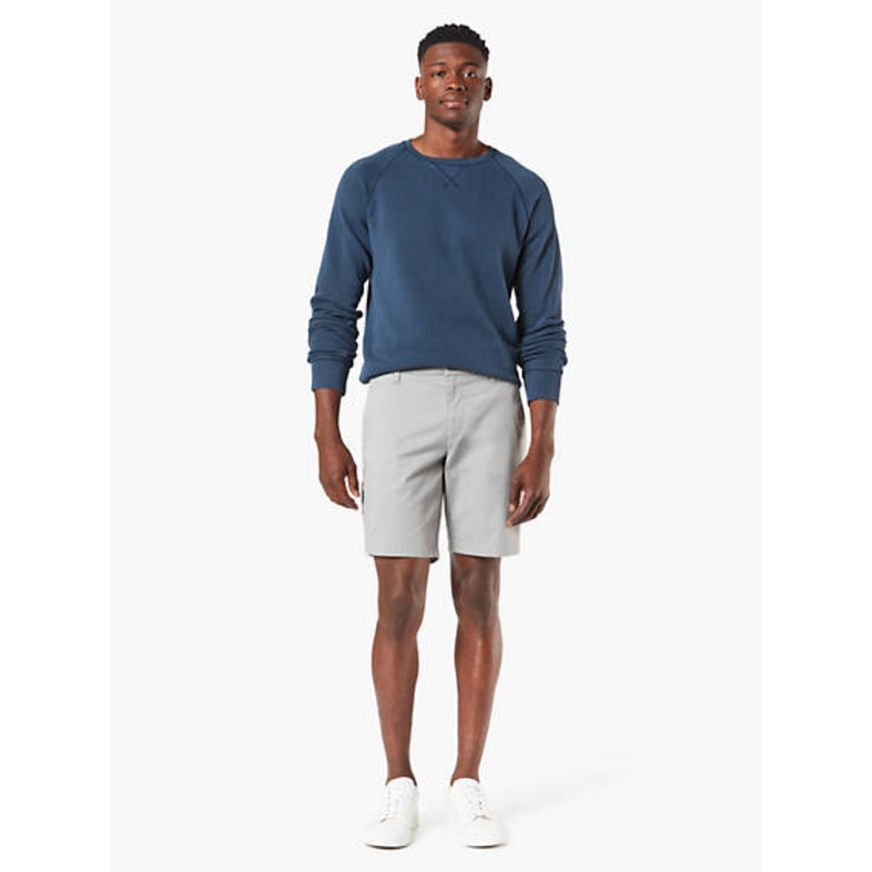 Dockers Men's Big and Tall Ultimate 9.5" Shorts Grey 44"