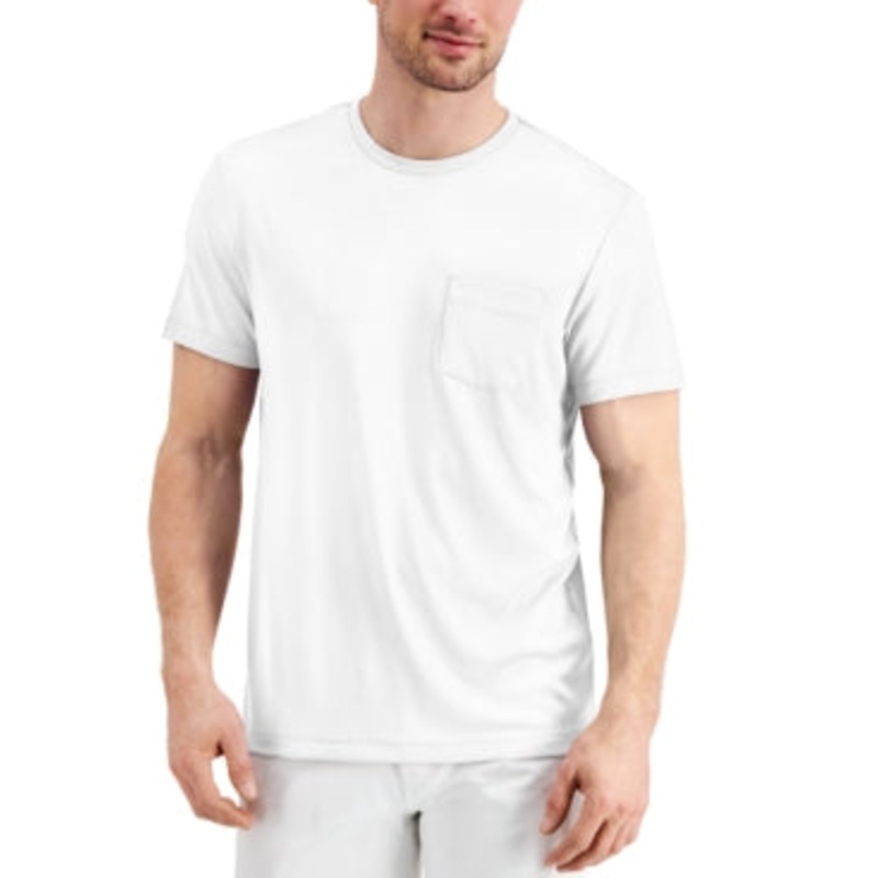 Alfani Men's Alfatech Pocket Short Sleeve T-Shirt White 2XL