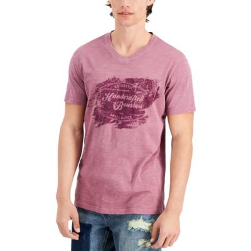 Sun + Stone Men's Handcrafted Short Sleeve T Shirt Purple Moonstone Small