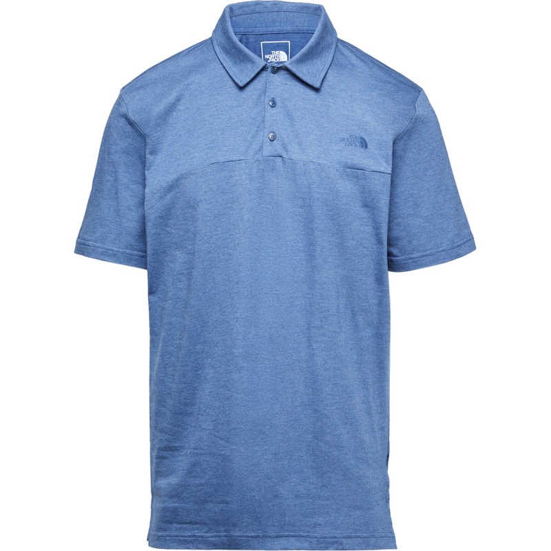 The North Face Mens Terrain Short Sleeve Polo Shirt Blue Small
