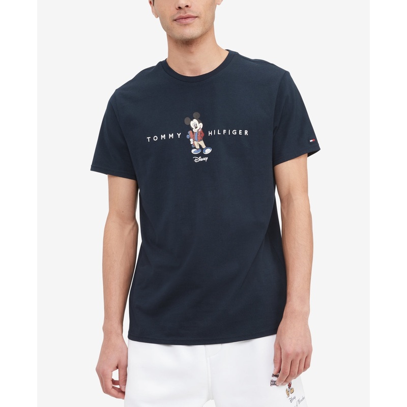 Tommy Hilfiger Men's Disney X Mickey Mouse Graphic T Shirt Desert Sky 2XL