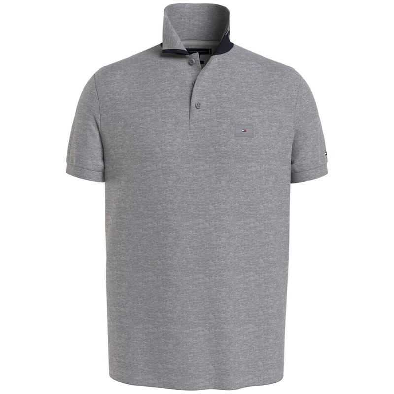 Tommy Hilfiger Men's Under Collar Regular Fit Short Sleeve Polo Shirt Grey 2XL