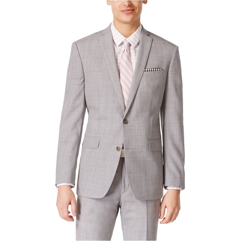 Bar III Men's Suit Jacket 42S Light Gray Slim Fit / 2 Button