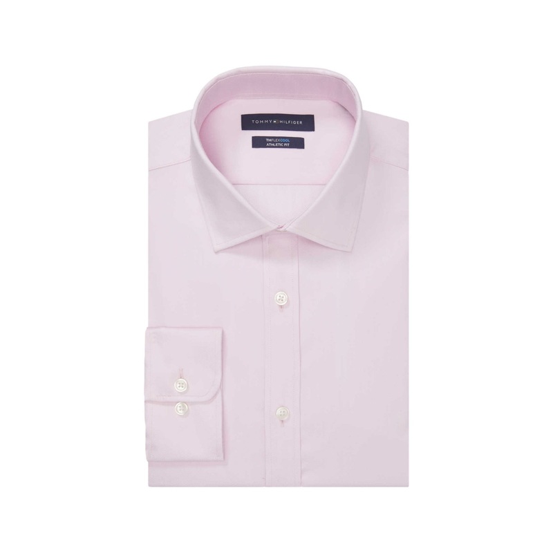 Tommy Hilfiger Men's Flex Cool Athletic Fit Dress Shirt 16.5 36 37