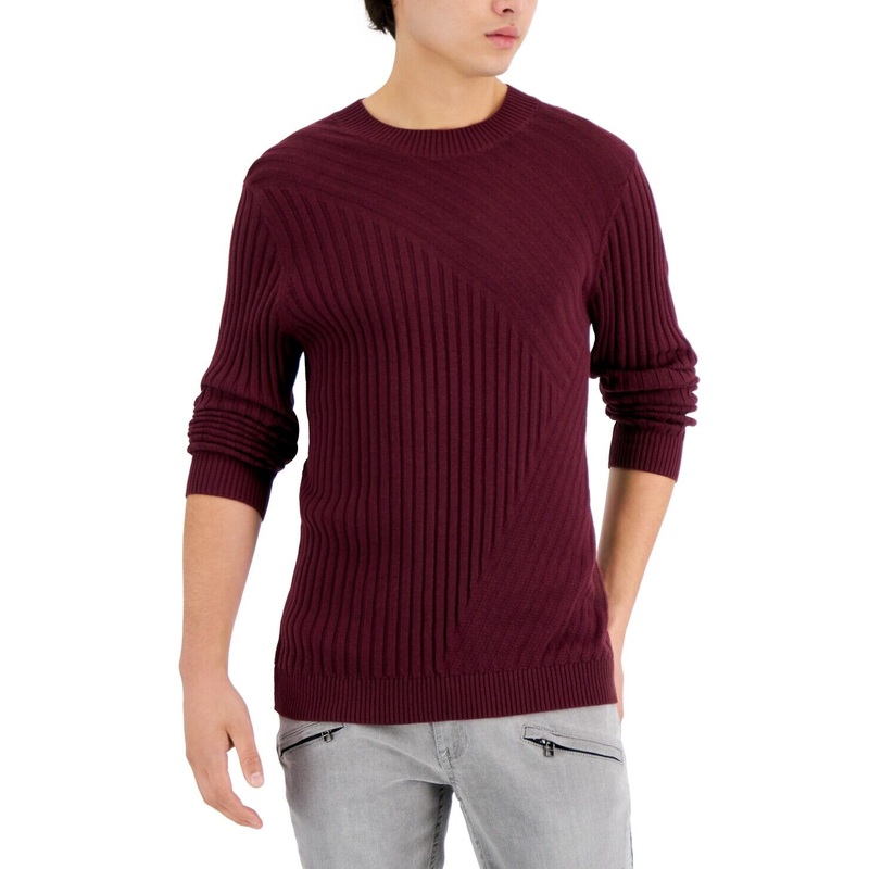 International Concepts Men's Tucker Crewneck Sweater Port Wine 2XL