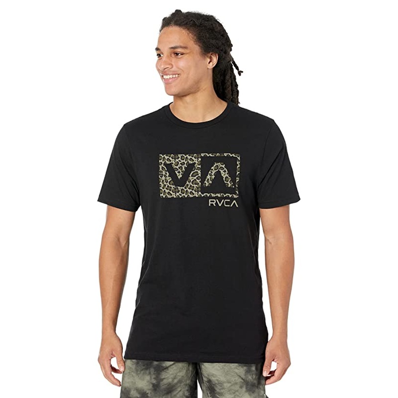 RVCA Men's Balance Box Short Sleeve Graphic Crewneck T Shirt Black XL