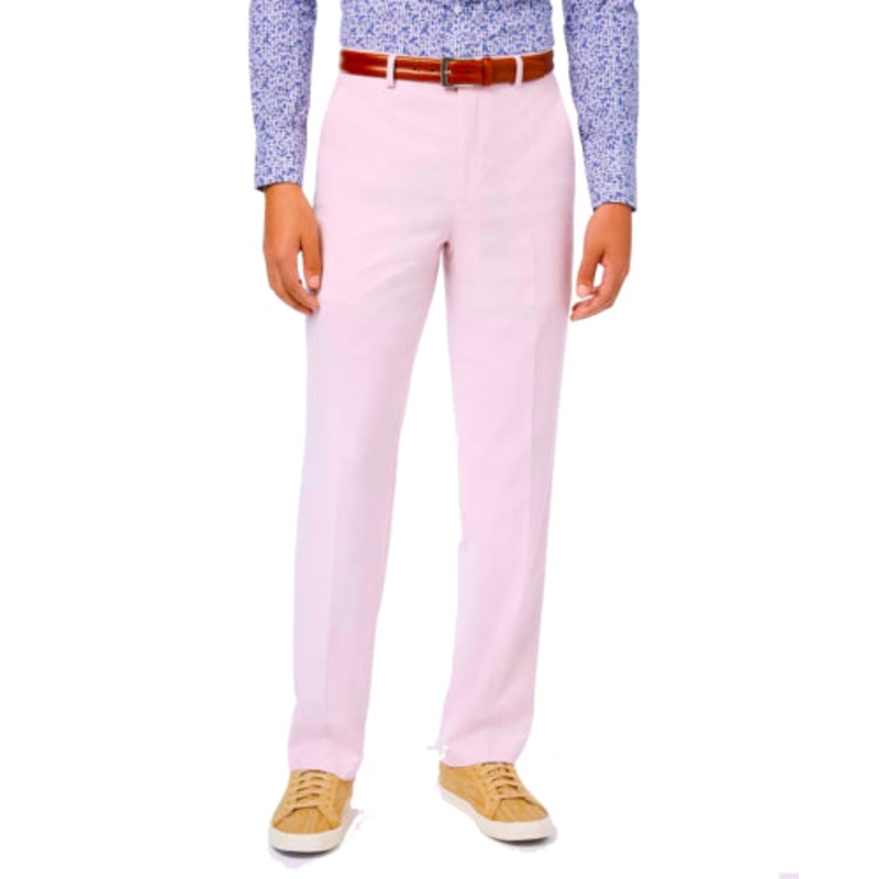 SEAN JOHN Men's Classic-Fit Solid Suit Dress Pants Pink 32 x 30