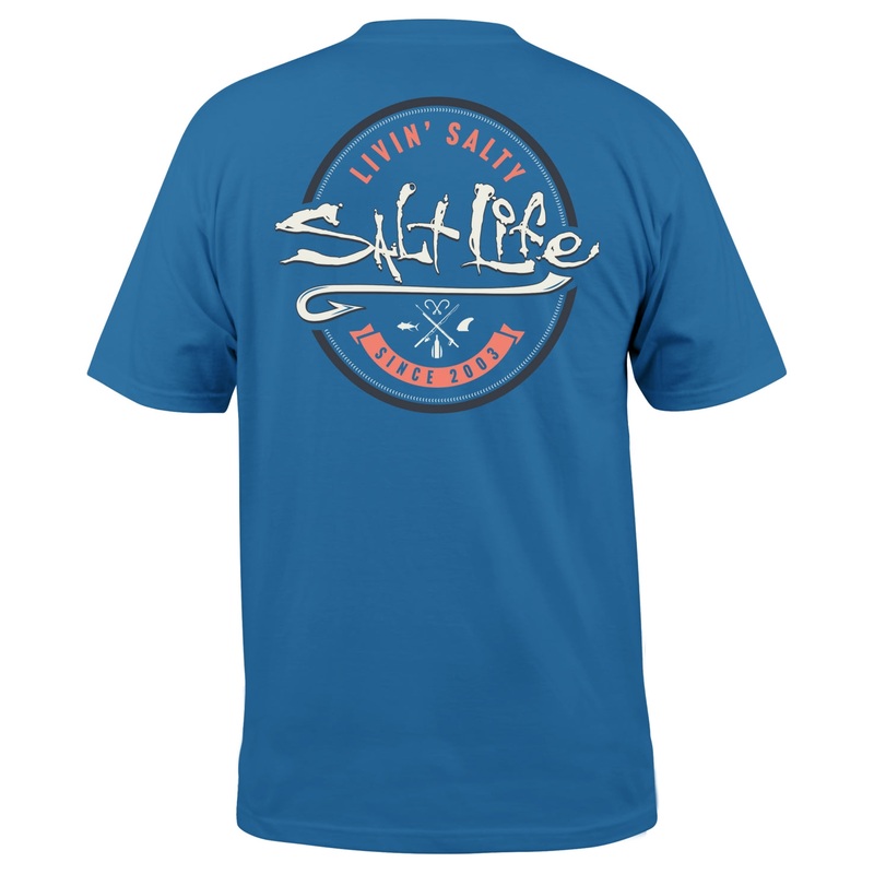 Salt Life mens Playing Hookie Short Sleeve T Shirt XXL 2XL Blue