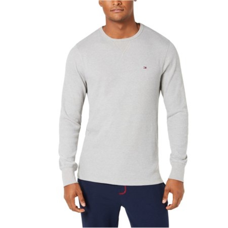 Tommy Hilfiger Mens Long-Sleeve Thermal T-Shirt XL White