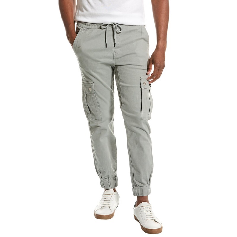 WeSC Men's Slim Utility Jogger Pants Neutral Grey Medium