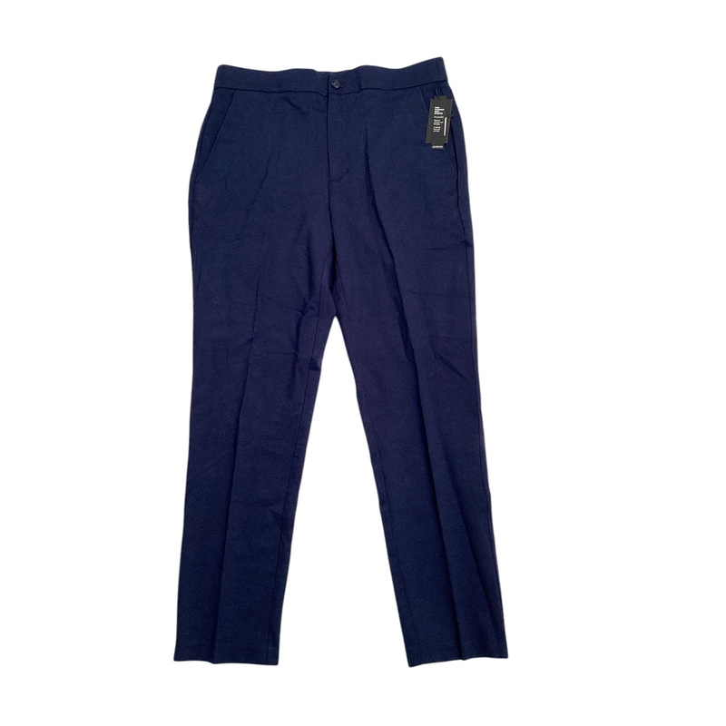 Alfani Men's Modern Knit Dress Pants Neo Navy Blue 38 x 32