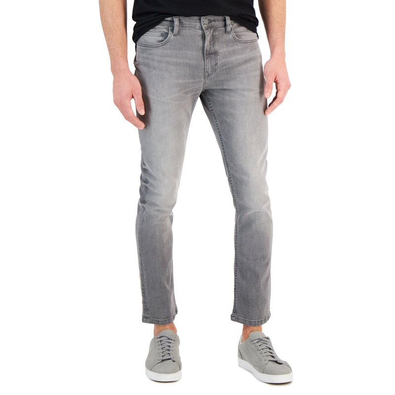 Alfani Men's Stretch Flat Front Jeans Rio Grey Wash 40 x 32