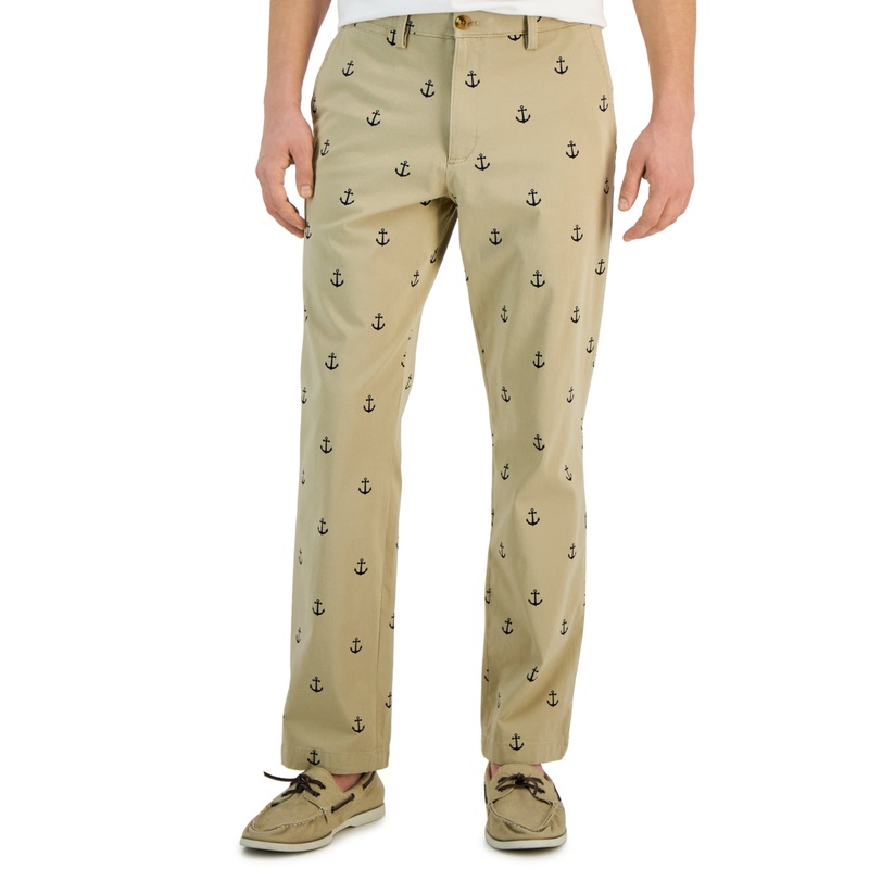 Club Room Men's Classic-Fit Anchor Chino Pants Beige 38 x 30
