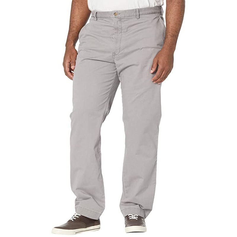 Polo Ralph Lauren Men's Big & Tall Stretch Straight Fit Chino Pants Grey 42 x 36