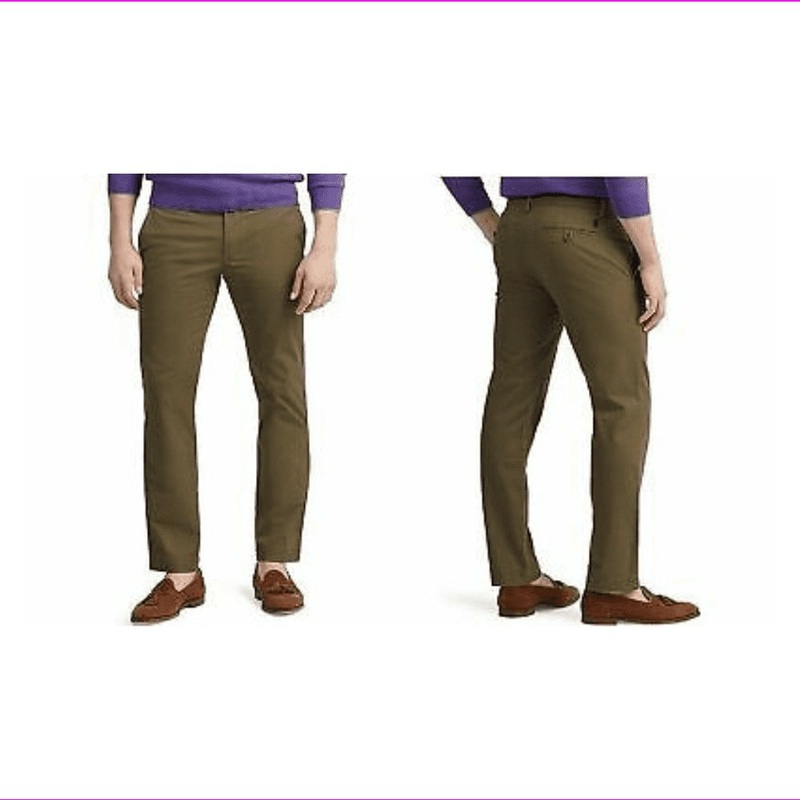 Polo Ralph Lauren Men's Stretch Straight Fit Chino Pants 32 x 30 Defender Green