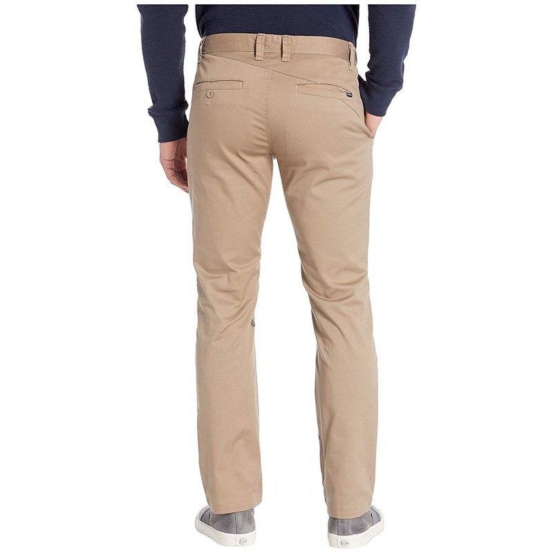Volcom Men's Frickin Modern Stretch Chino Khaki Pants Beige 33 x 32