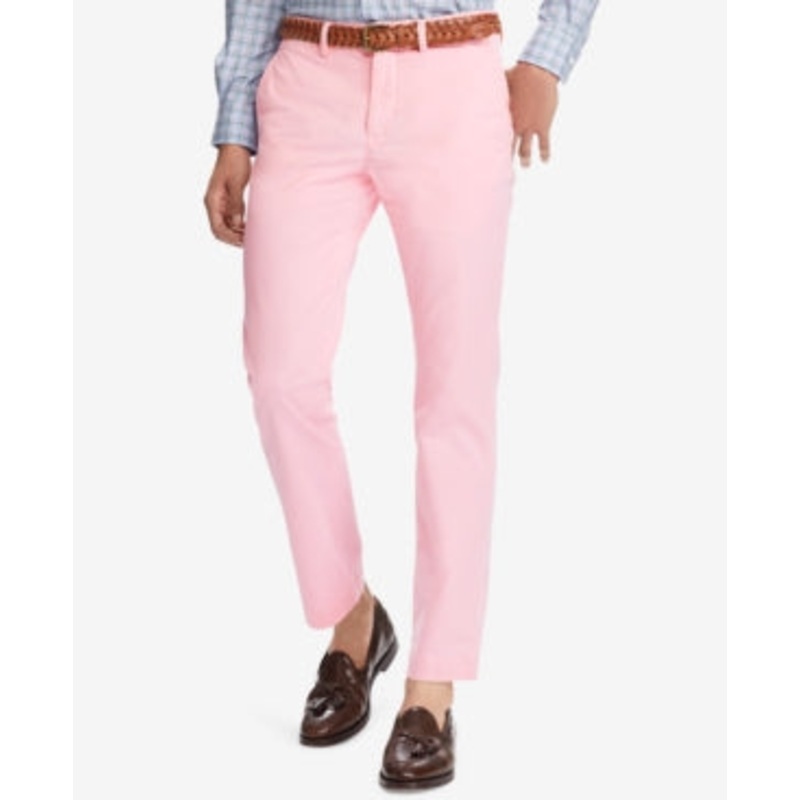 Polo Ralph Lauren Men's Straight Fit Bedford Chino Pants Carmel Pink 40 x 30