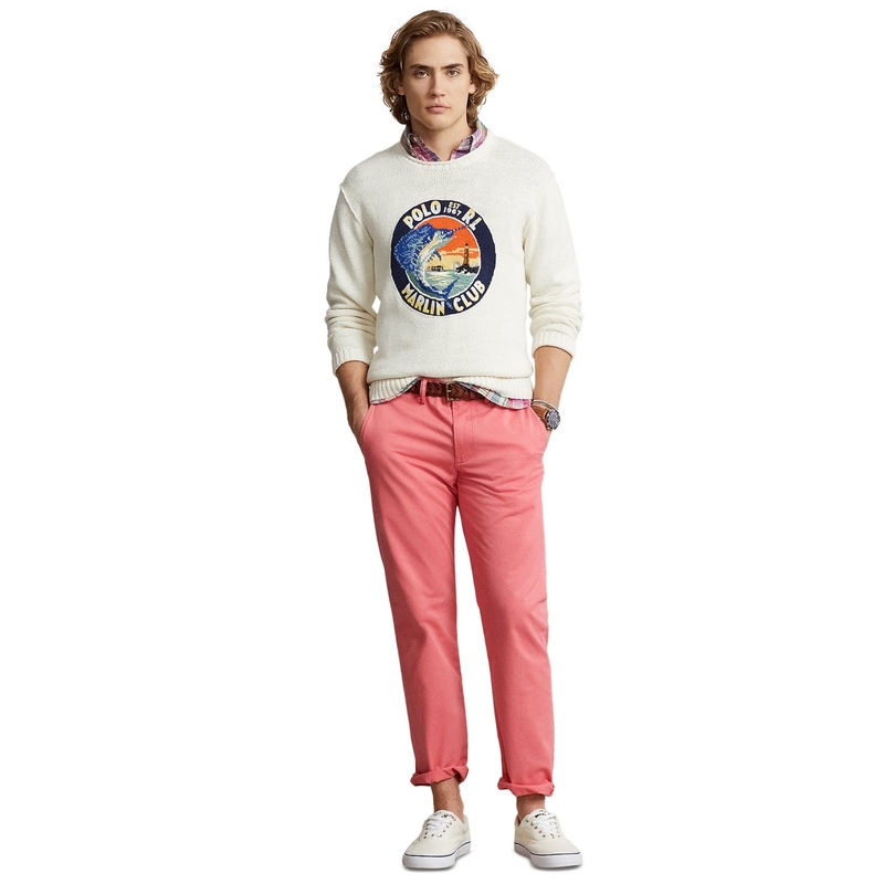 Polo Ralph Lauren Men's Stretch Straight Fit Chino Pants Pale Red 40 x 32