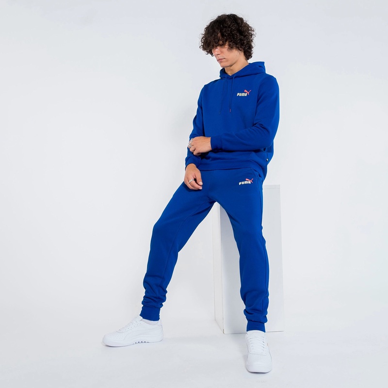 PUMA Mens Essential Logo Fleece Pants Royal Blue Medium