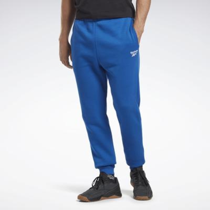 Reebok Men's Identity Fleece Drawstring-Waist Logo Jogger Pants Vector Blue 2XL