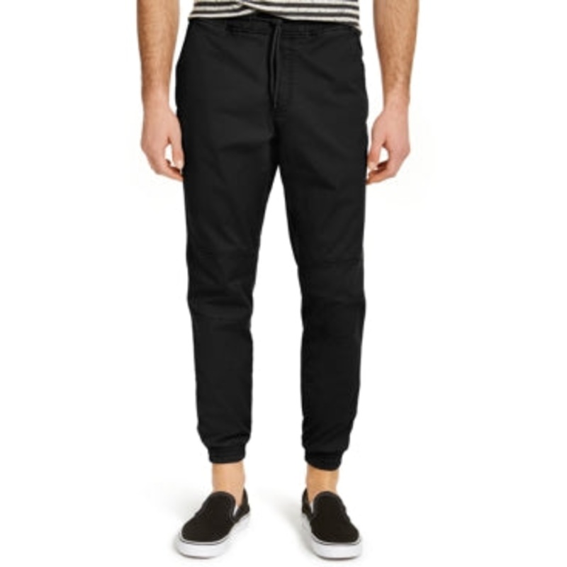 Sun Stone Men's Articulated Jogger Pants Deep Black XL